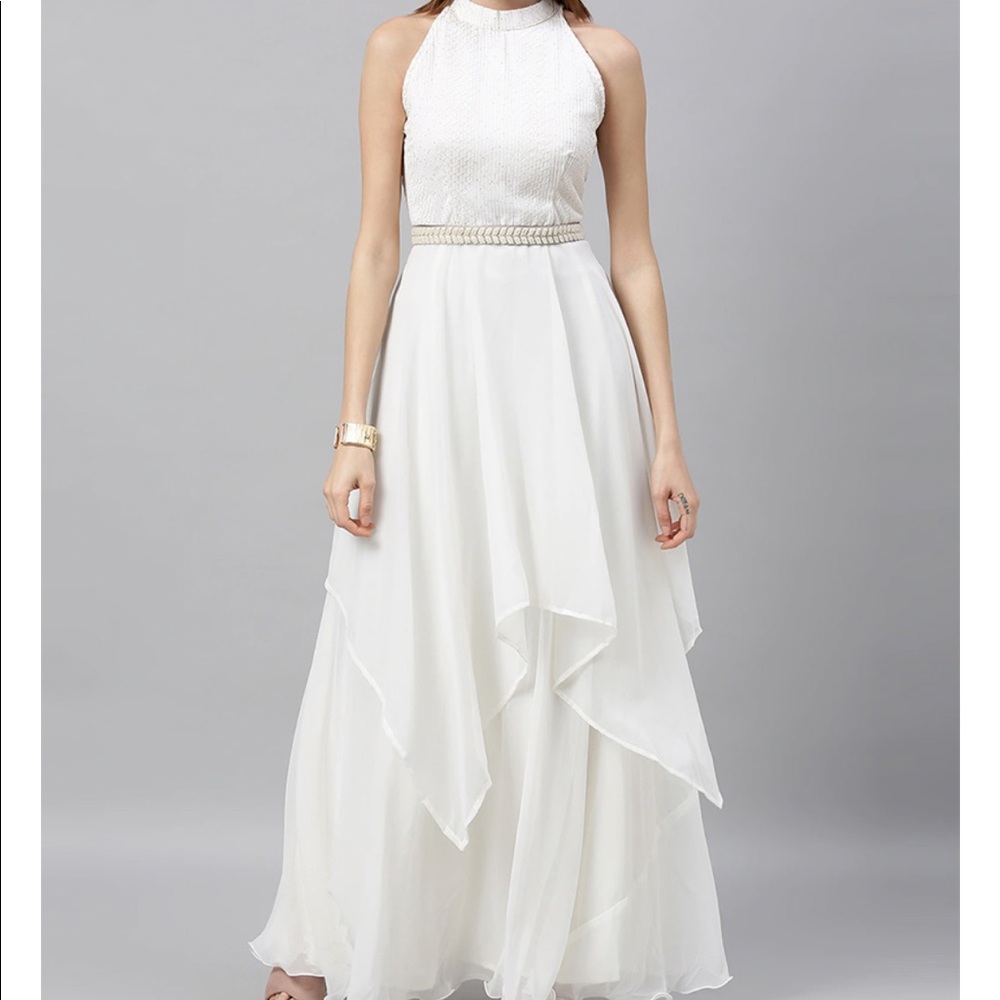 Never worn! Beautiful white party gown from India
